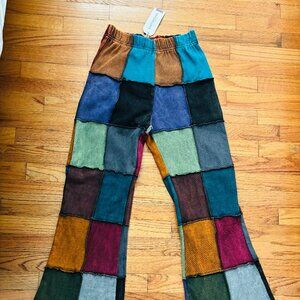EARTHBOUND colorful assorted patchwork flare pants - SOLD OUT ONLINE!